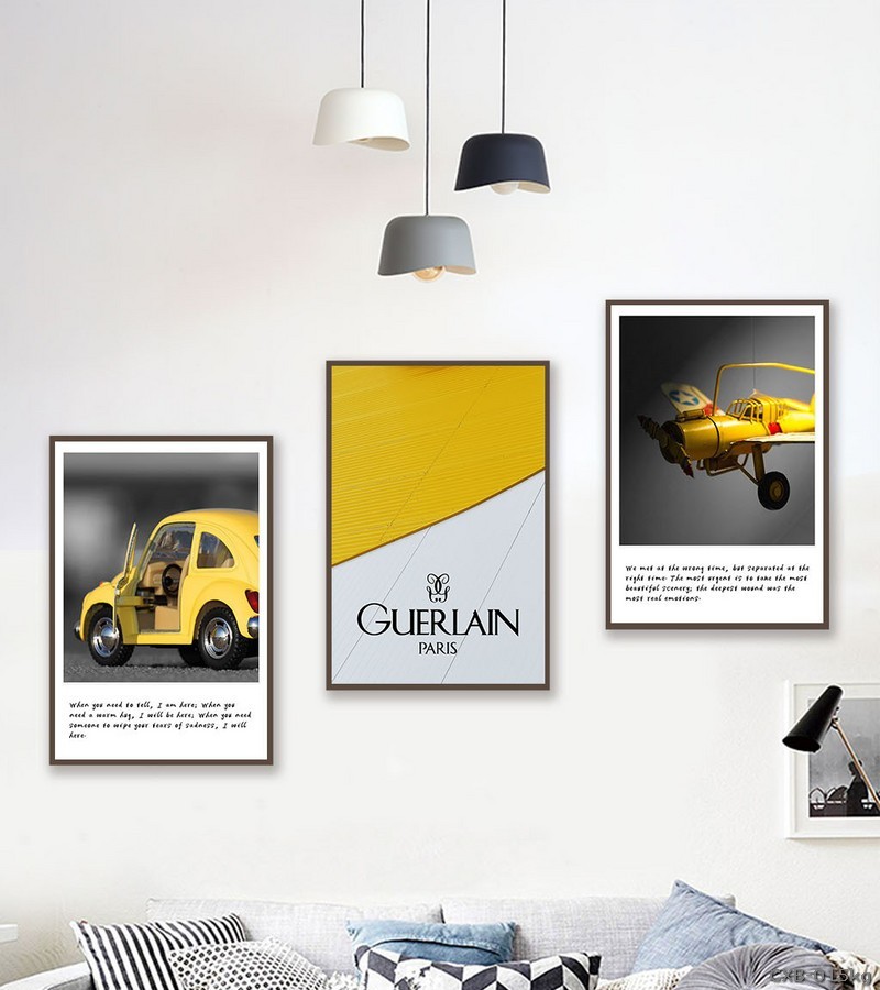 Xe ô tô máy bay màu vàng CXB-015kg